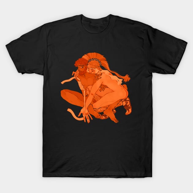 Achilles and Patroclus T-Shirt by fabiomancini